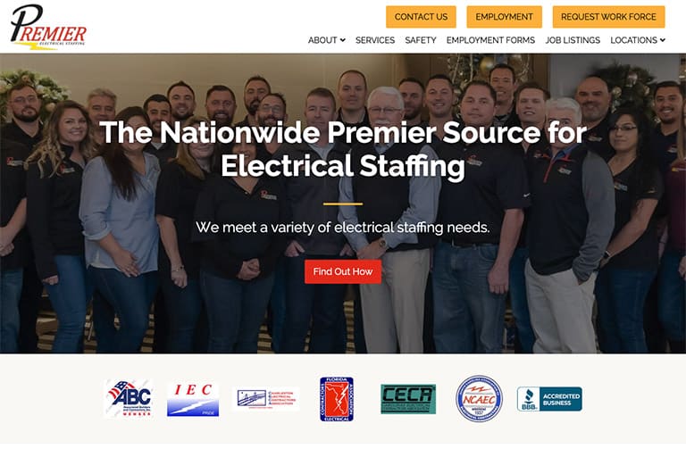 WP Digital | Premier Electrical Staffing